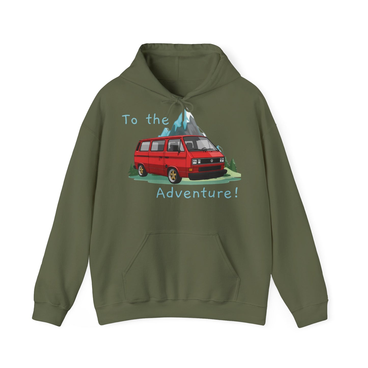 Van Trip Retro Mountain Hooded Sweatshirt