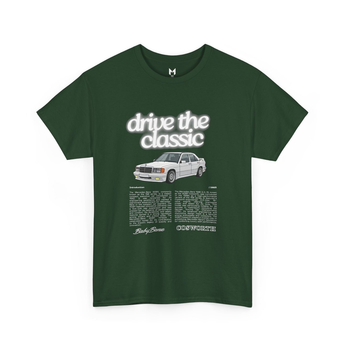 Vintage Retro Unisex Tee - Classic w201 Design