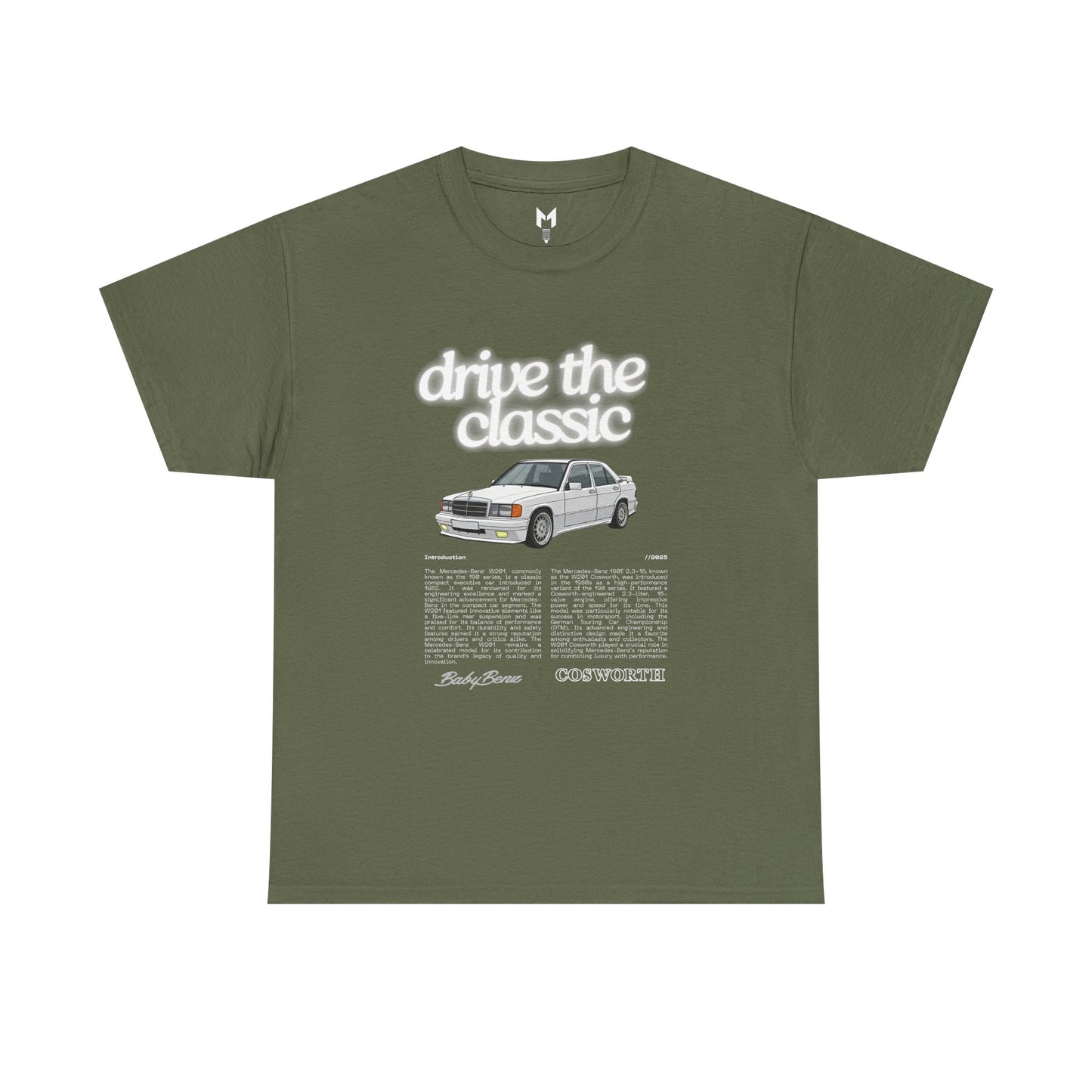 Vintage Retro Unisex Tee - Classic w201 Design