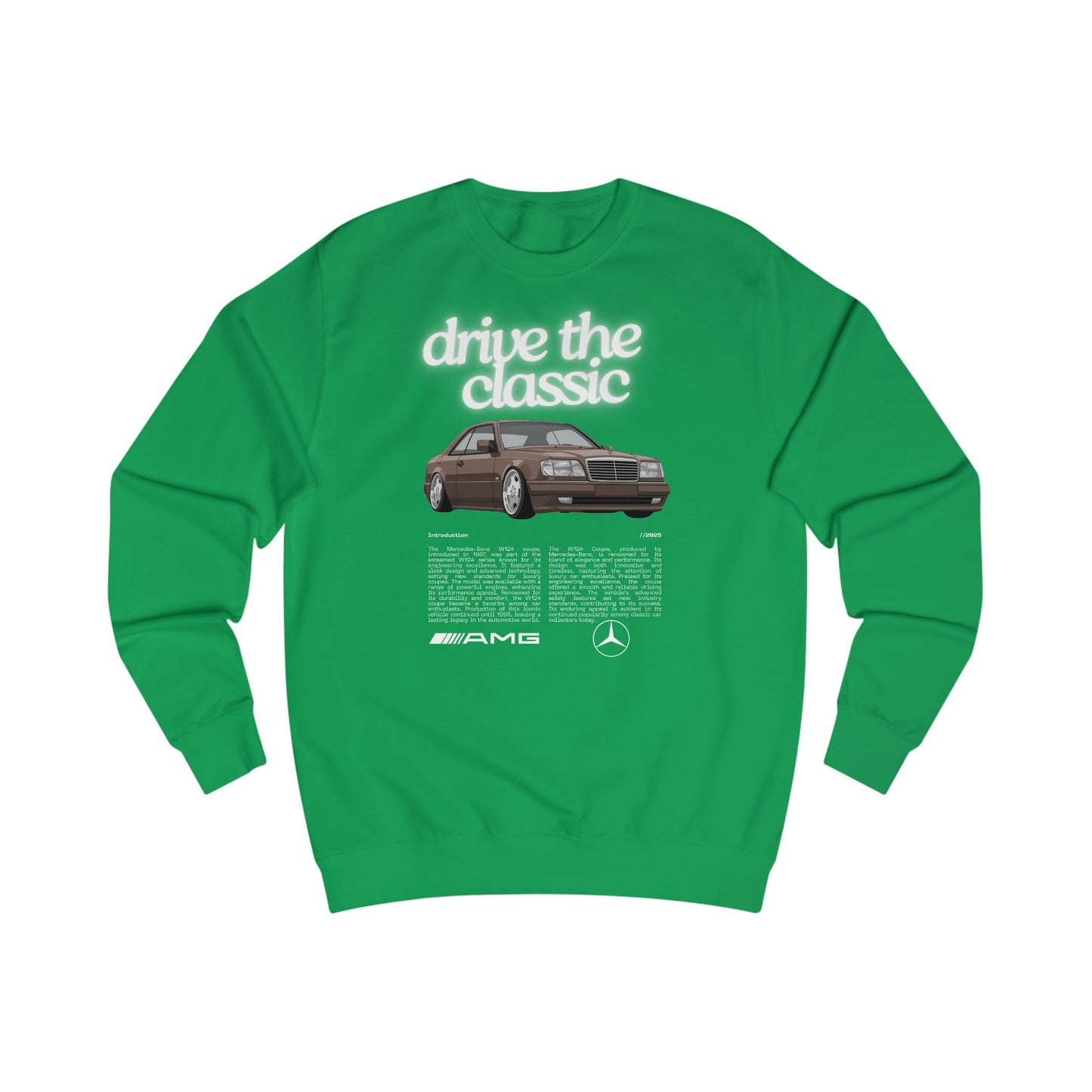 Vintage Classic Unisex Sweatshirt - MB W124 Coupe Retro Design