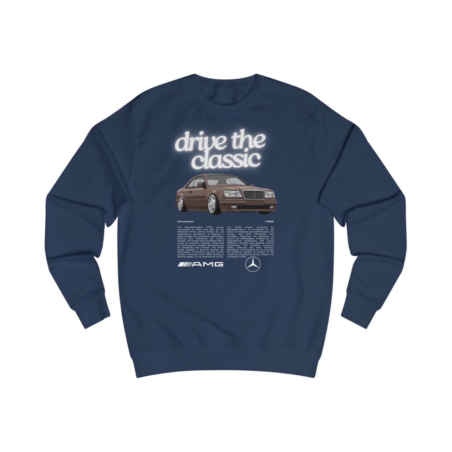 Vintage Classic Unisex Sweatshirt - MB W124 Coupe Retro Design