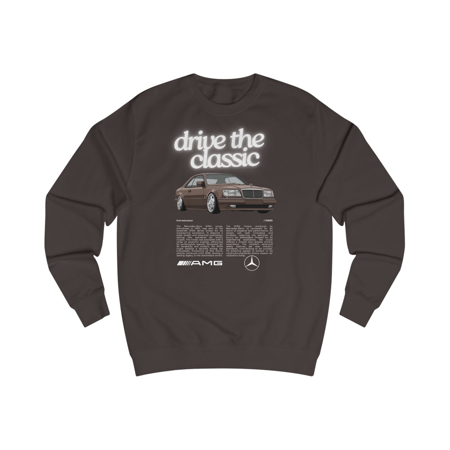 Vintage Classic Unisex Sweatshirt - MB W124 Coupe Retro Design