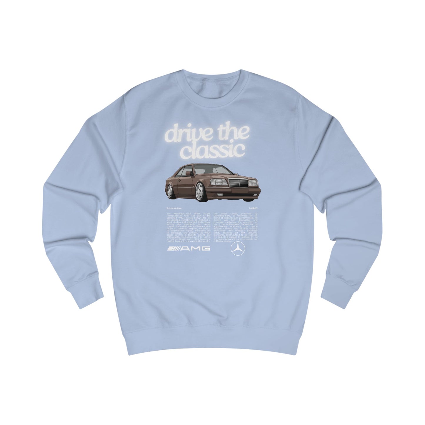 Vintage Classic Unisex Sweatshirt - MB W124 Coupe Retro Design