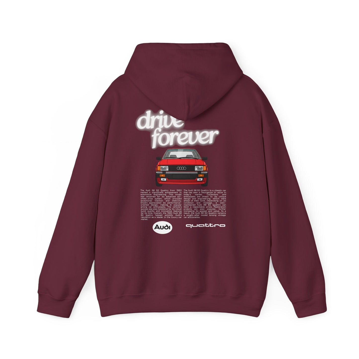 Audi 80 B2 Quattro Hoodie - Unisex Sweatshirt