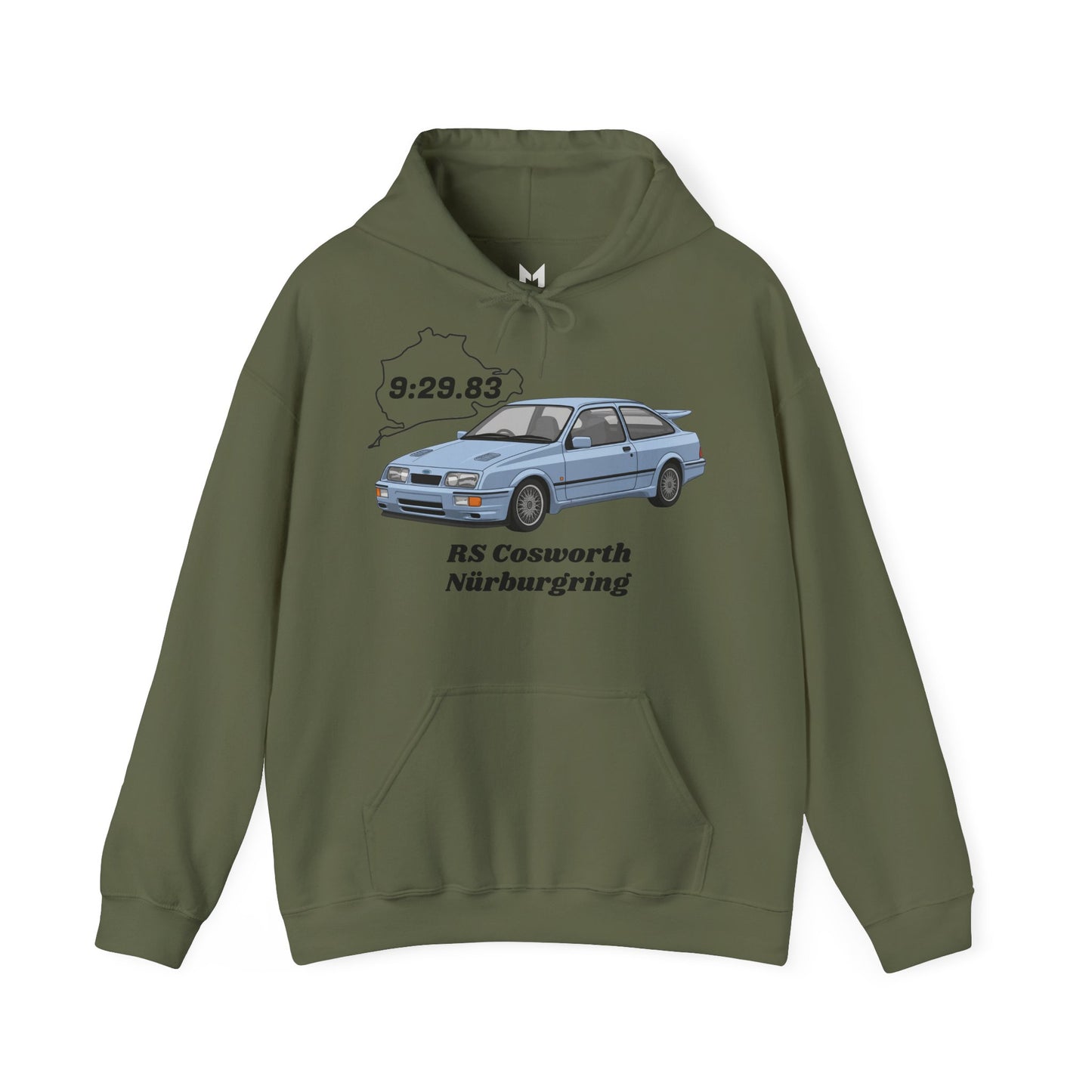 Hooded Sweatshirt - RS Cosworth Track Nurburgring Race