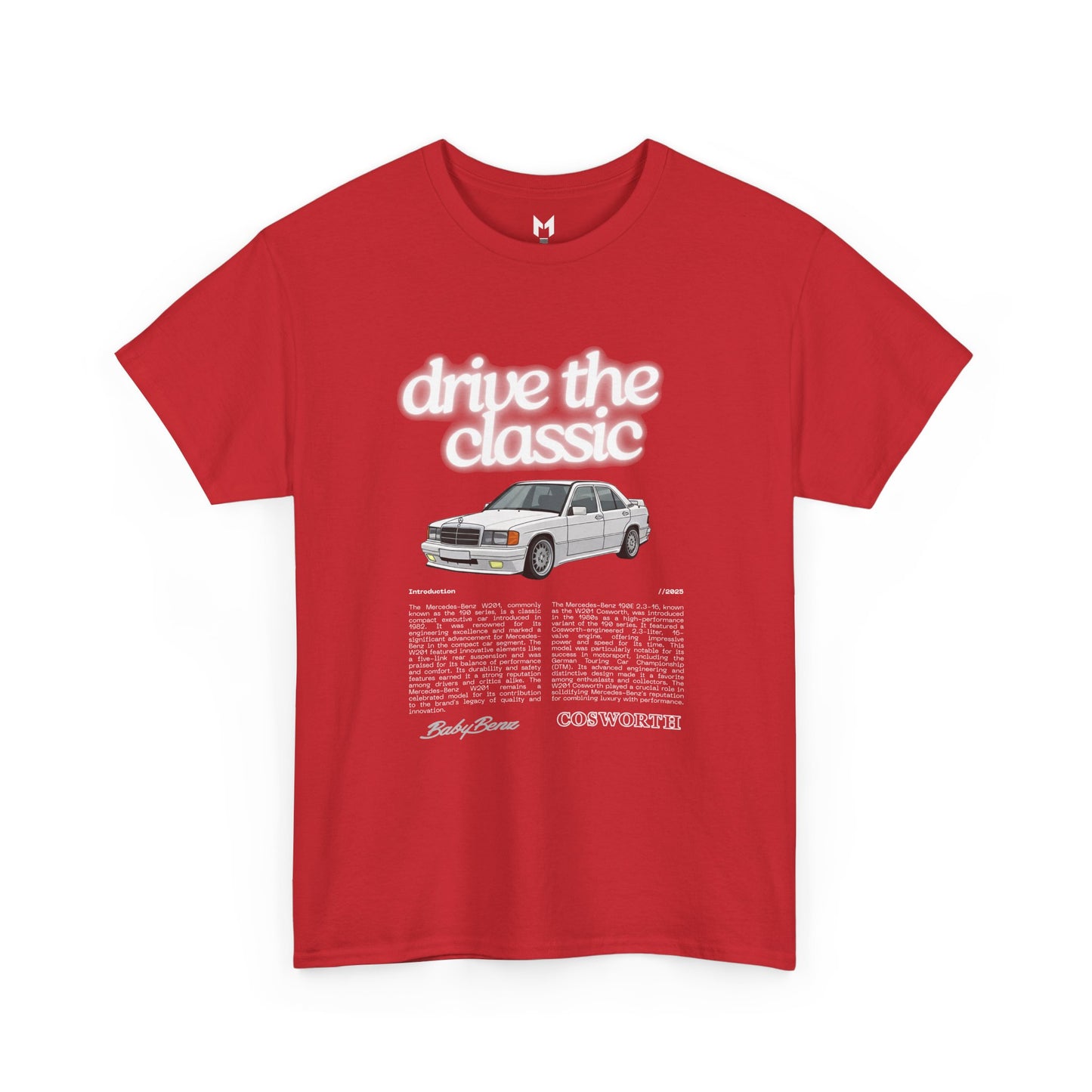 Vintage Retro Unisex Tee - Classic w201 Design