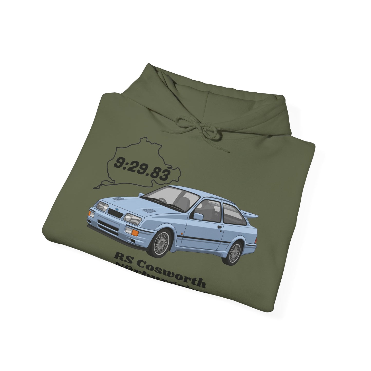 Hooded Sweatshirt - RS Cosworth Track Nurburgring Race