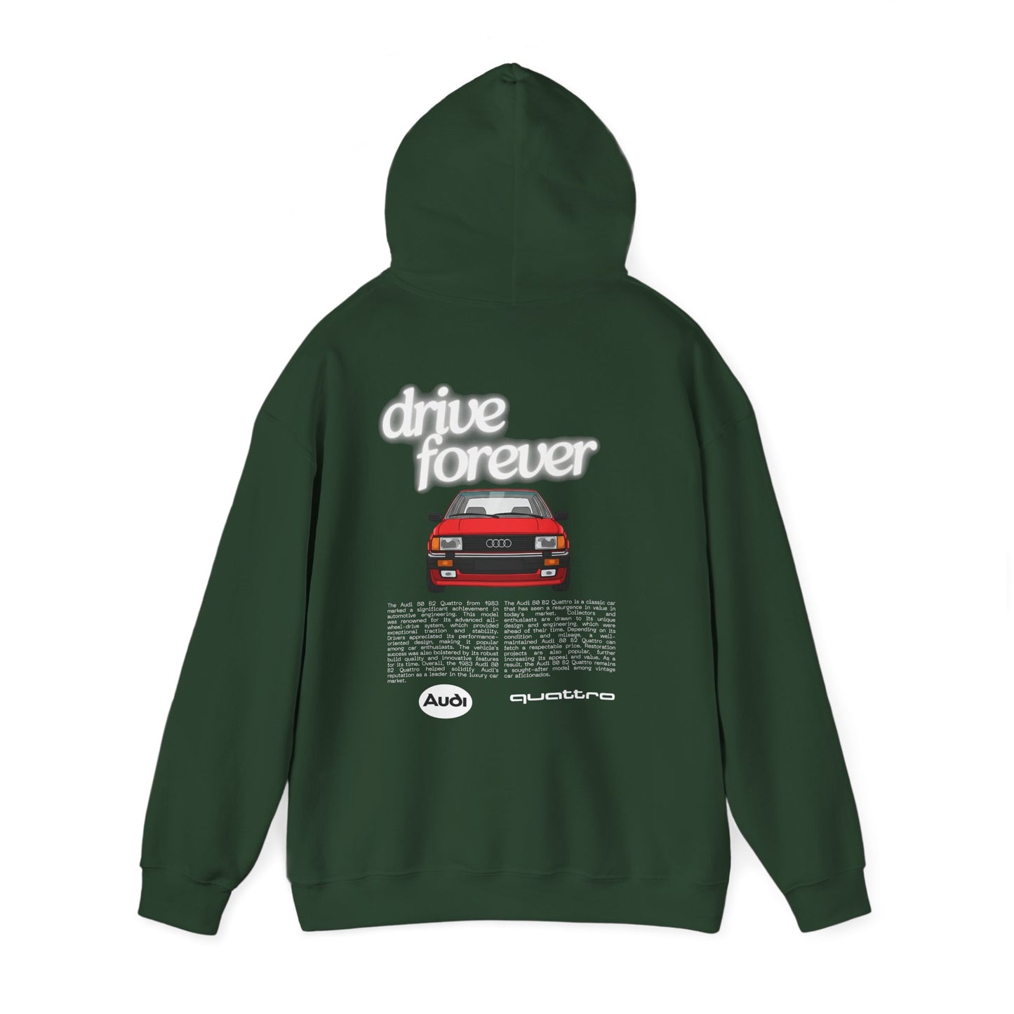 Audi 80 B2 Quattro Hoodie - Unisex Sweatshirt