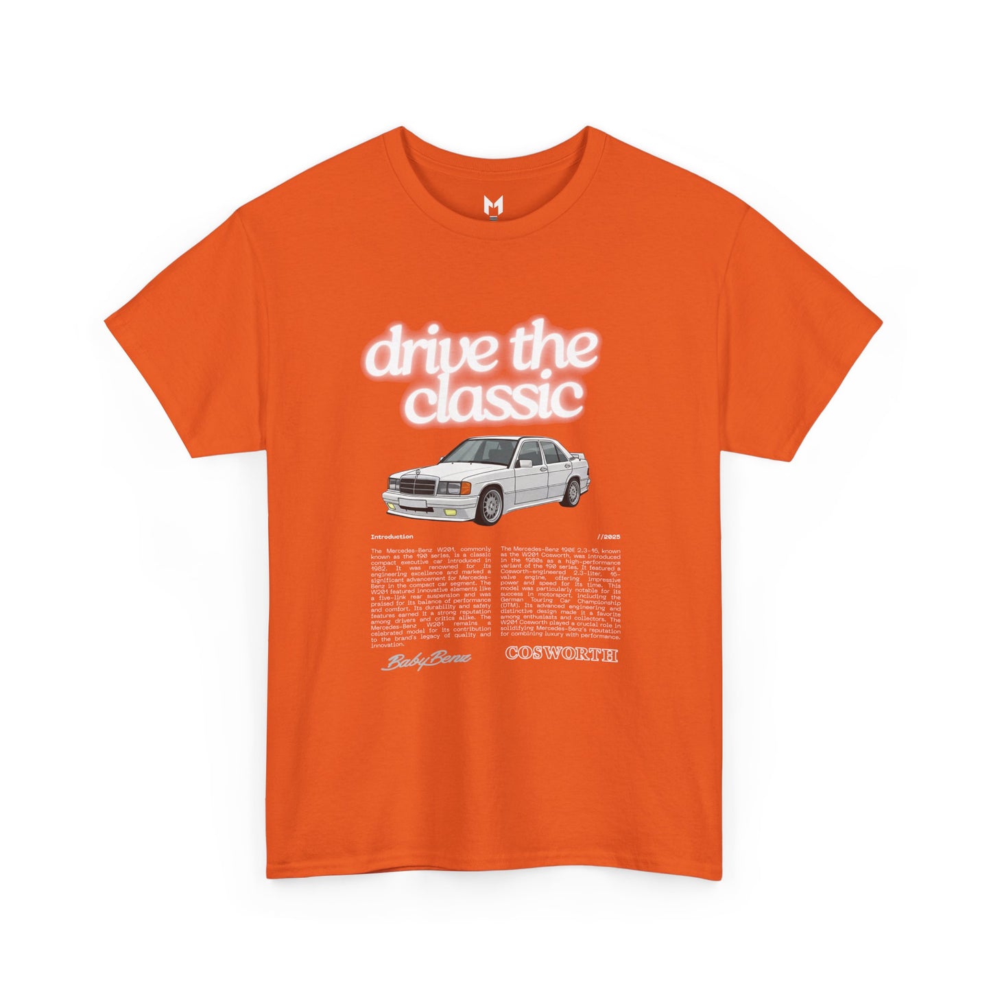 Vintage Retro Unisex Tee - Classic w201 Design