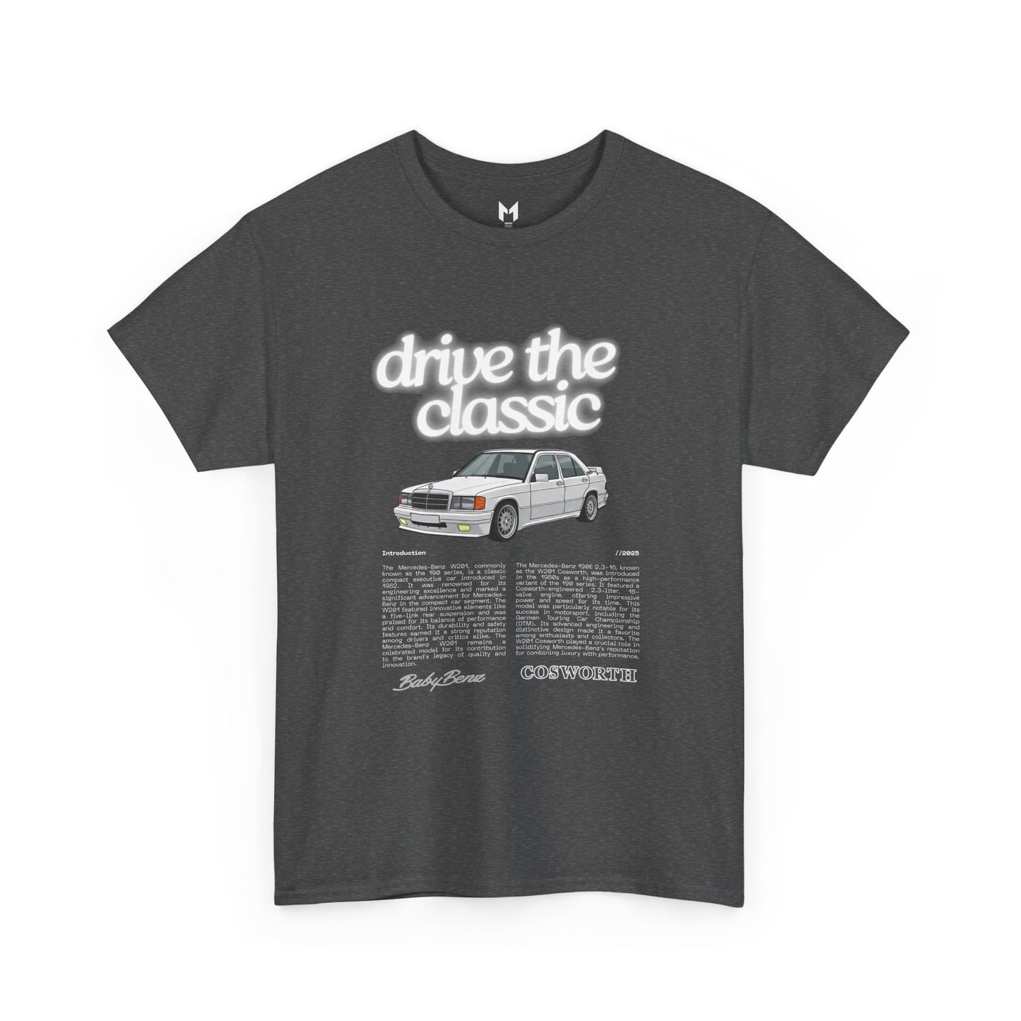 Vintage Retro Unisex Tee - Classic w201 Design