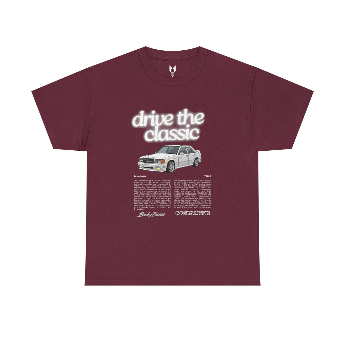 Vintage Retro Unisex Tee - Classic w201 Design