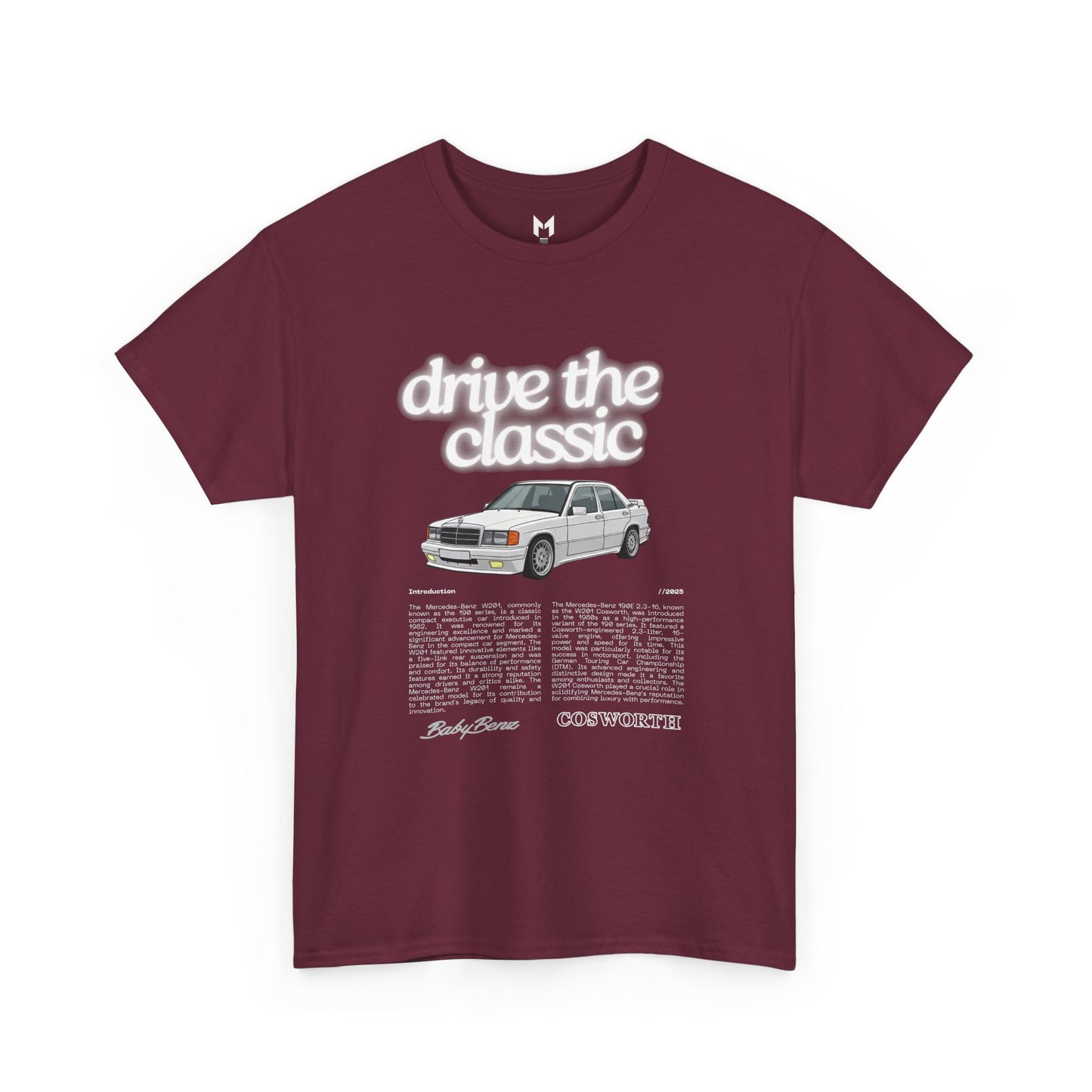 Vintage Retro Unisex Tee - Classic w201 Design