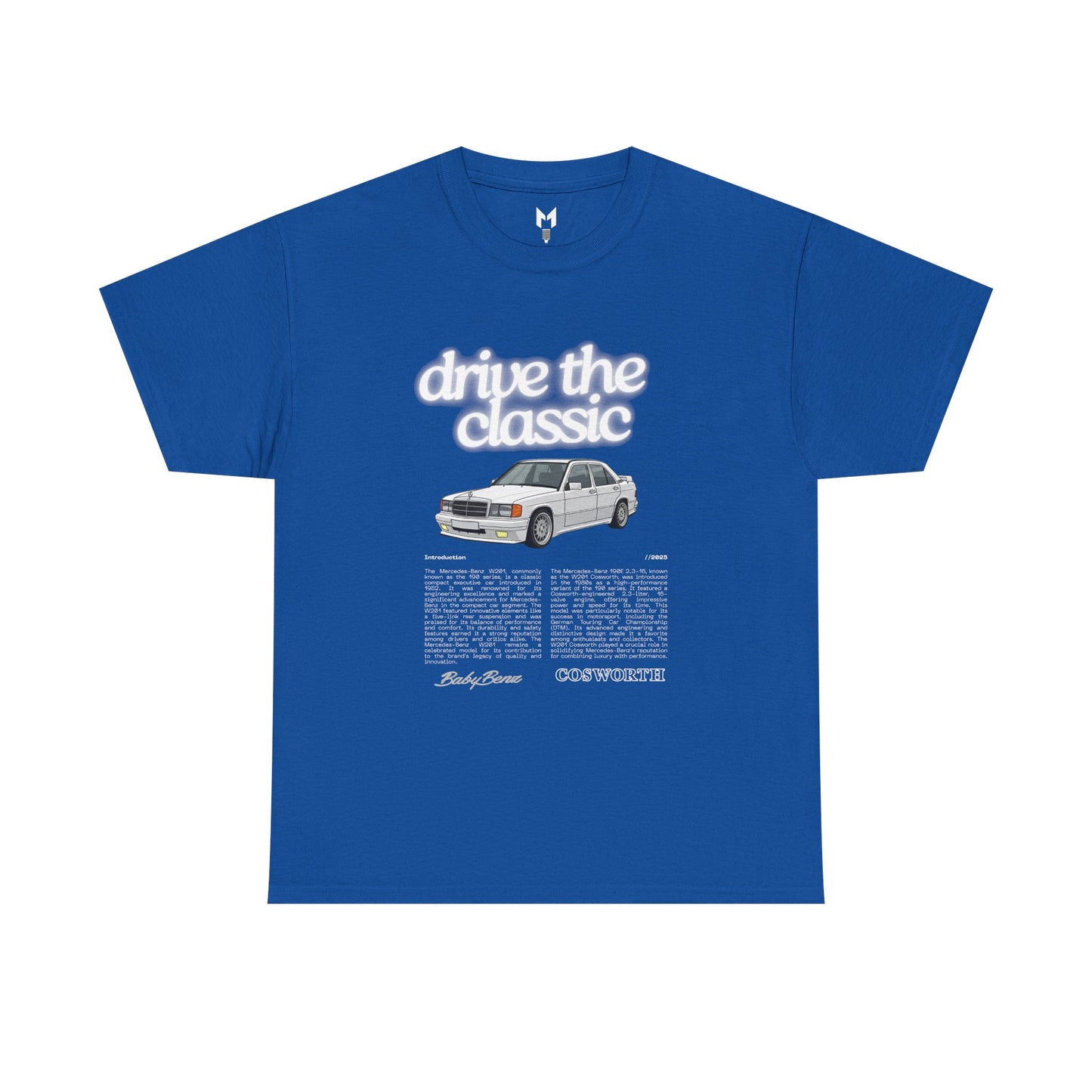 Vintage Retro Unisex Tee - Classic w201 Design