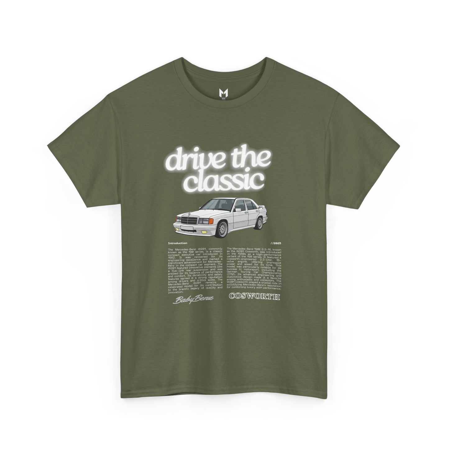 Vintage Retro Unisex Tee - Classic w201 Design