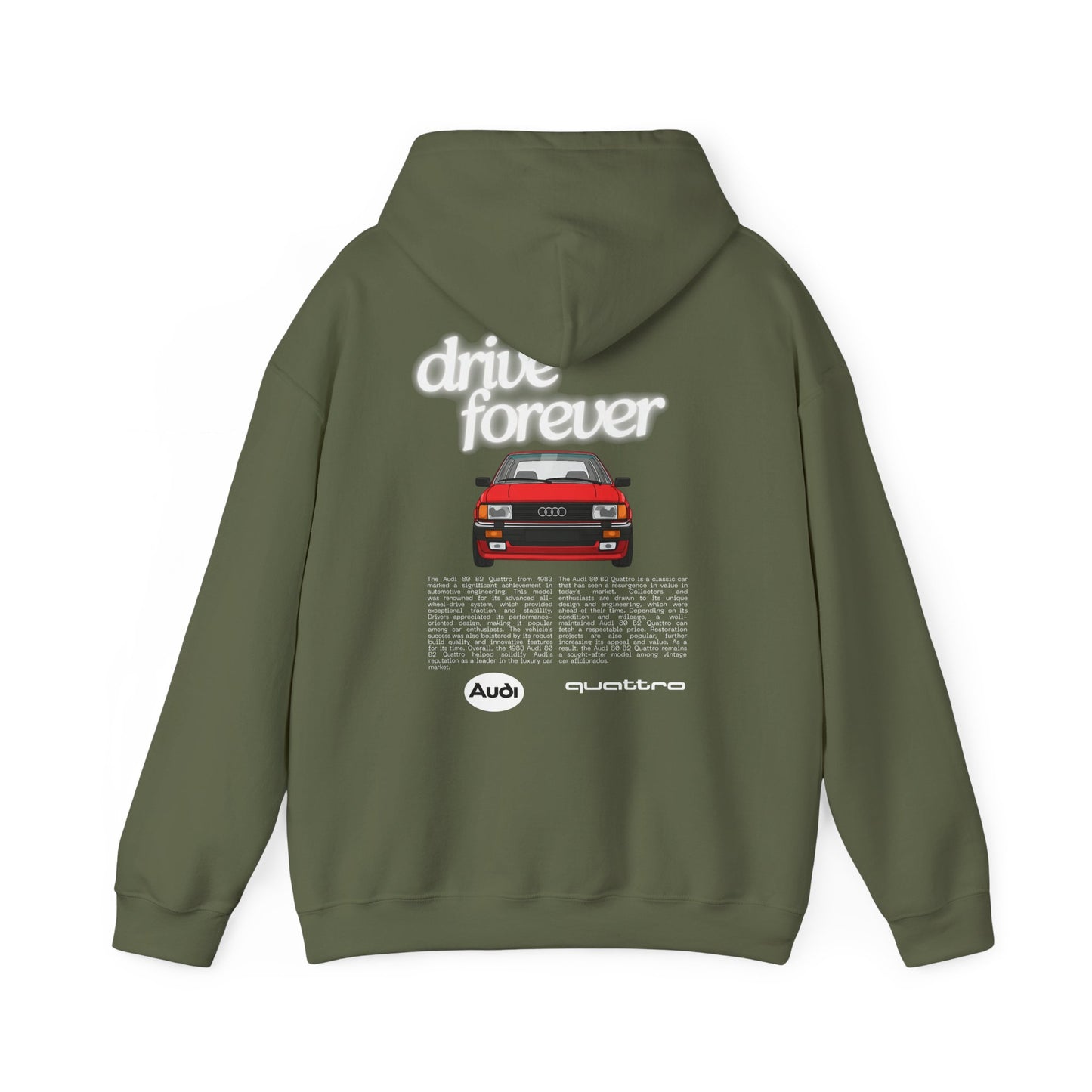 Audi 80 B2 Quattro Hoodie - Unisex Sweatshirt