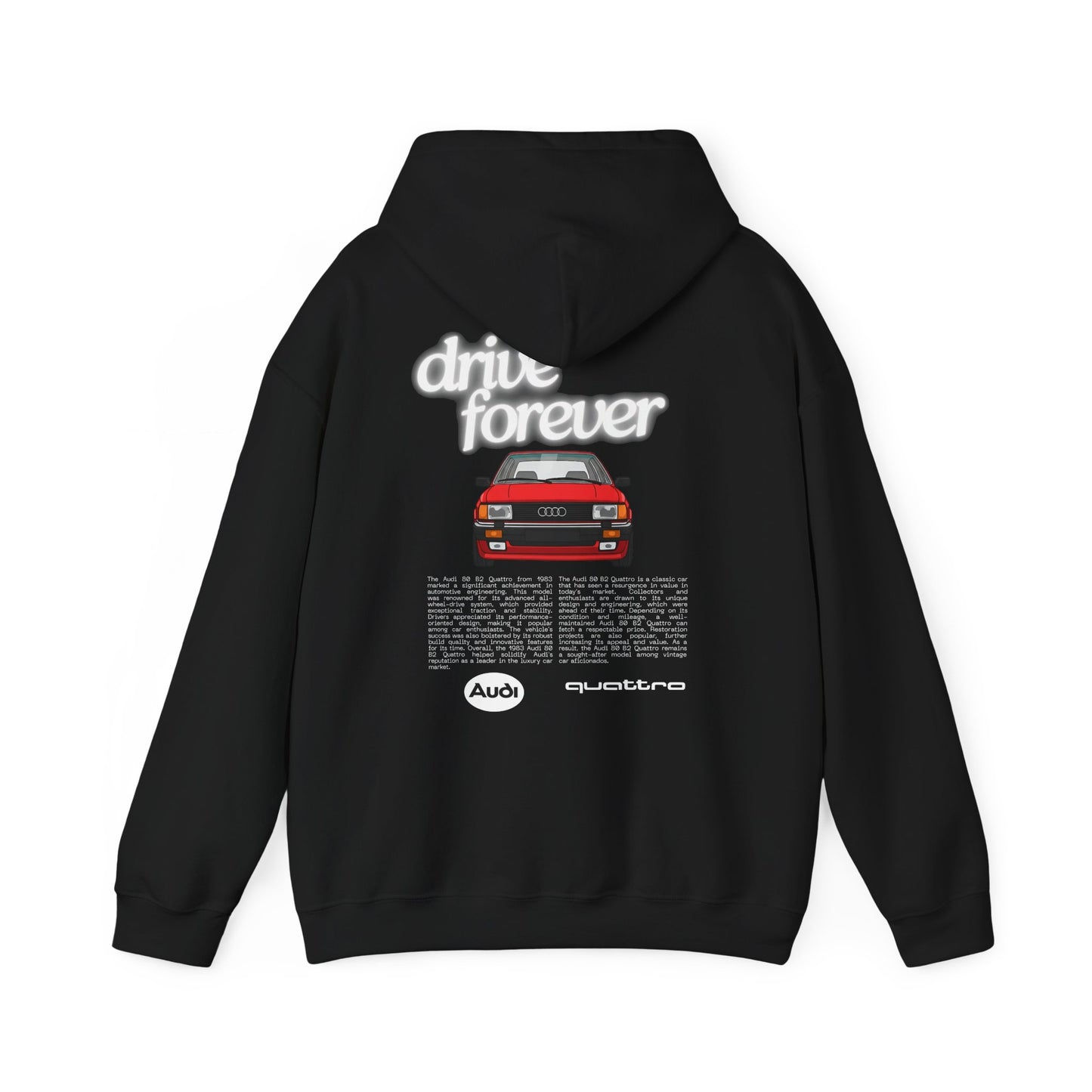 Audi 80 B2 Quattro Hoodie - Unisex Sweatshirt