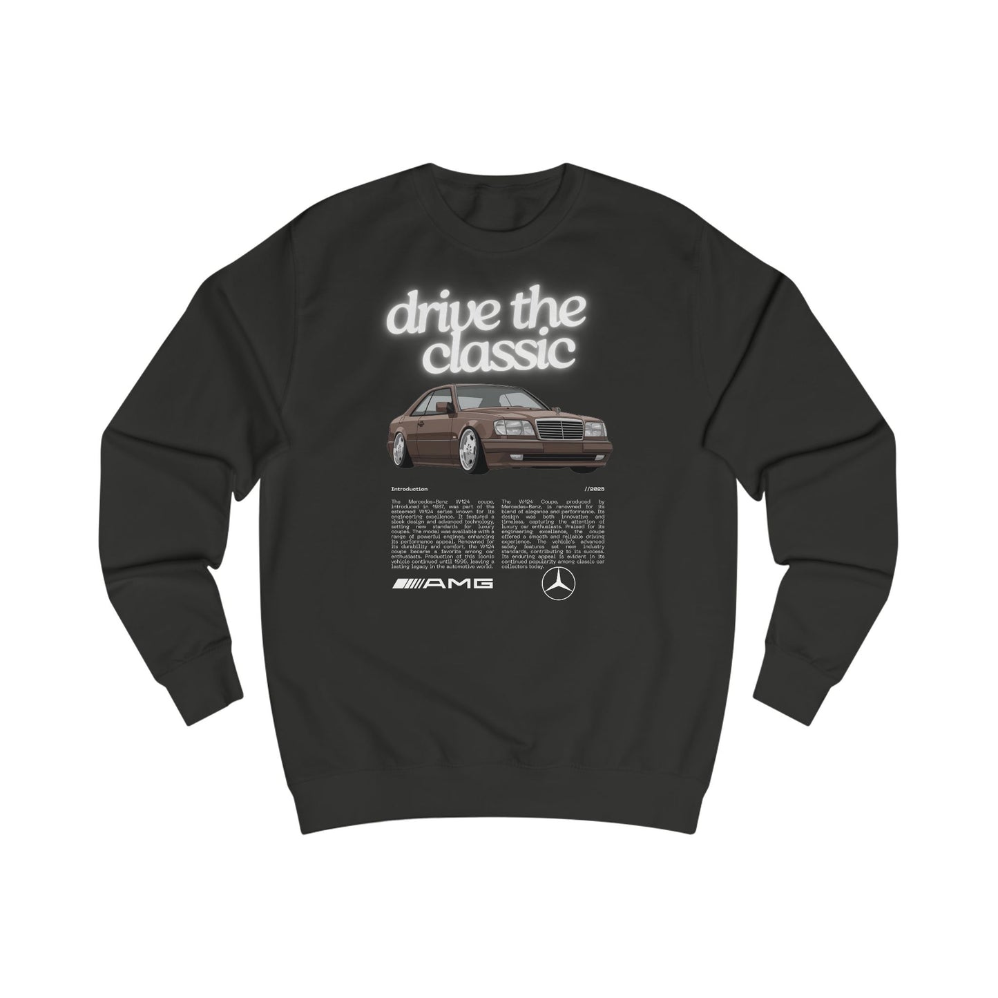 Vintage Classic Unisex Sweatshirt - MB W124 Coupe Retro Design
