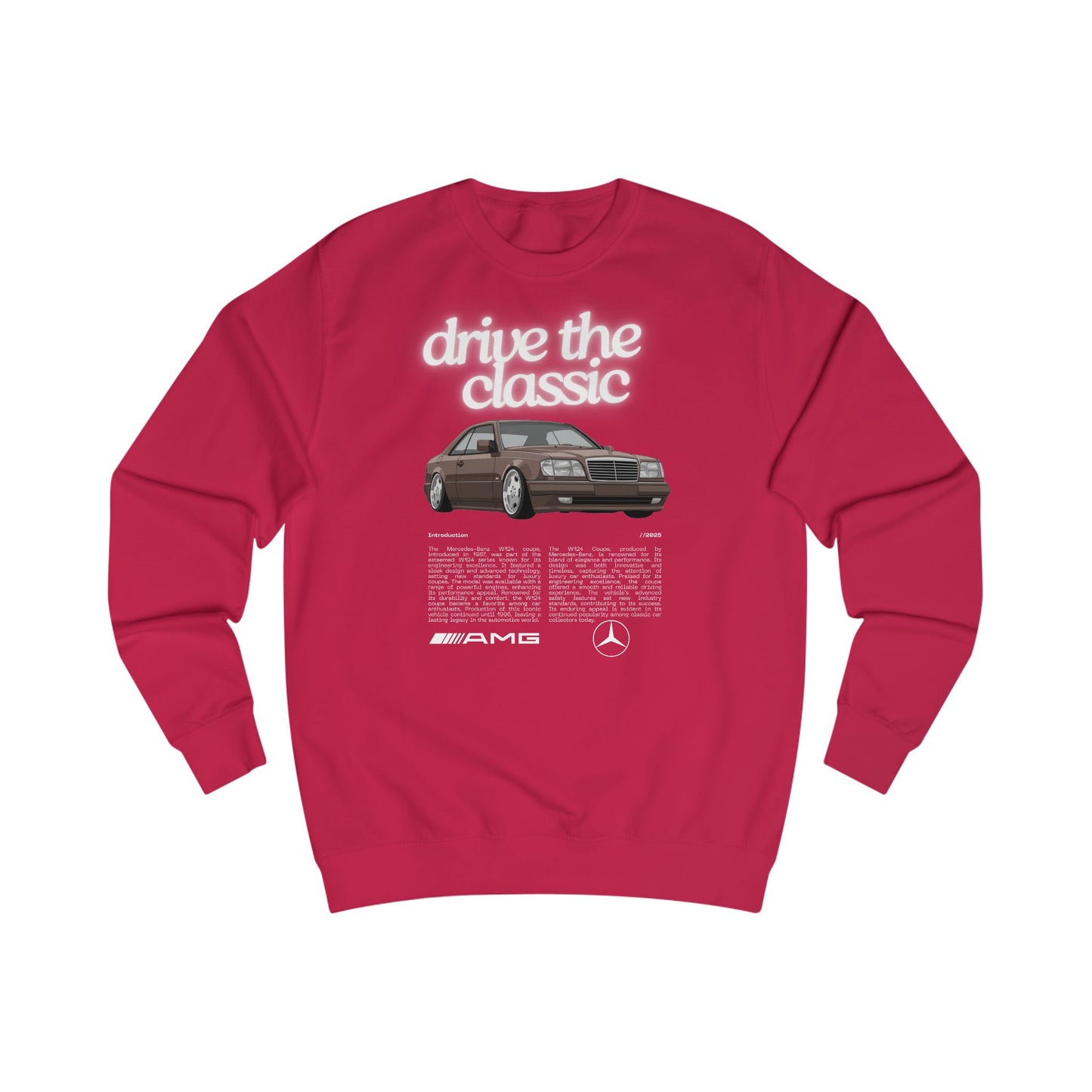 Vintage Classic Unisex Sweatshirt - MB W124 Coupe Retro Design