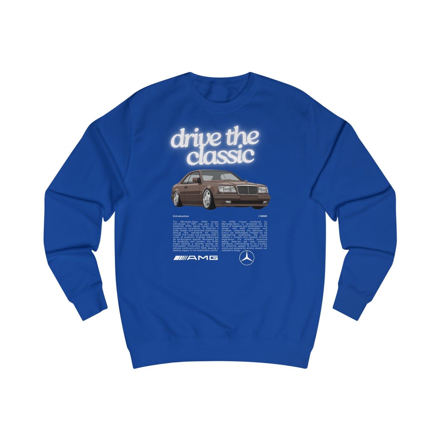 Vintage Classic Unisex Sweatshirt - MB W124 Coupe Retro Design