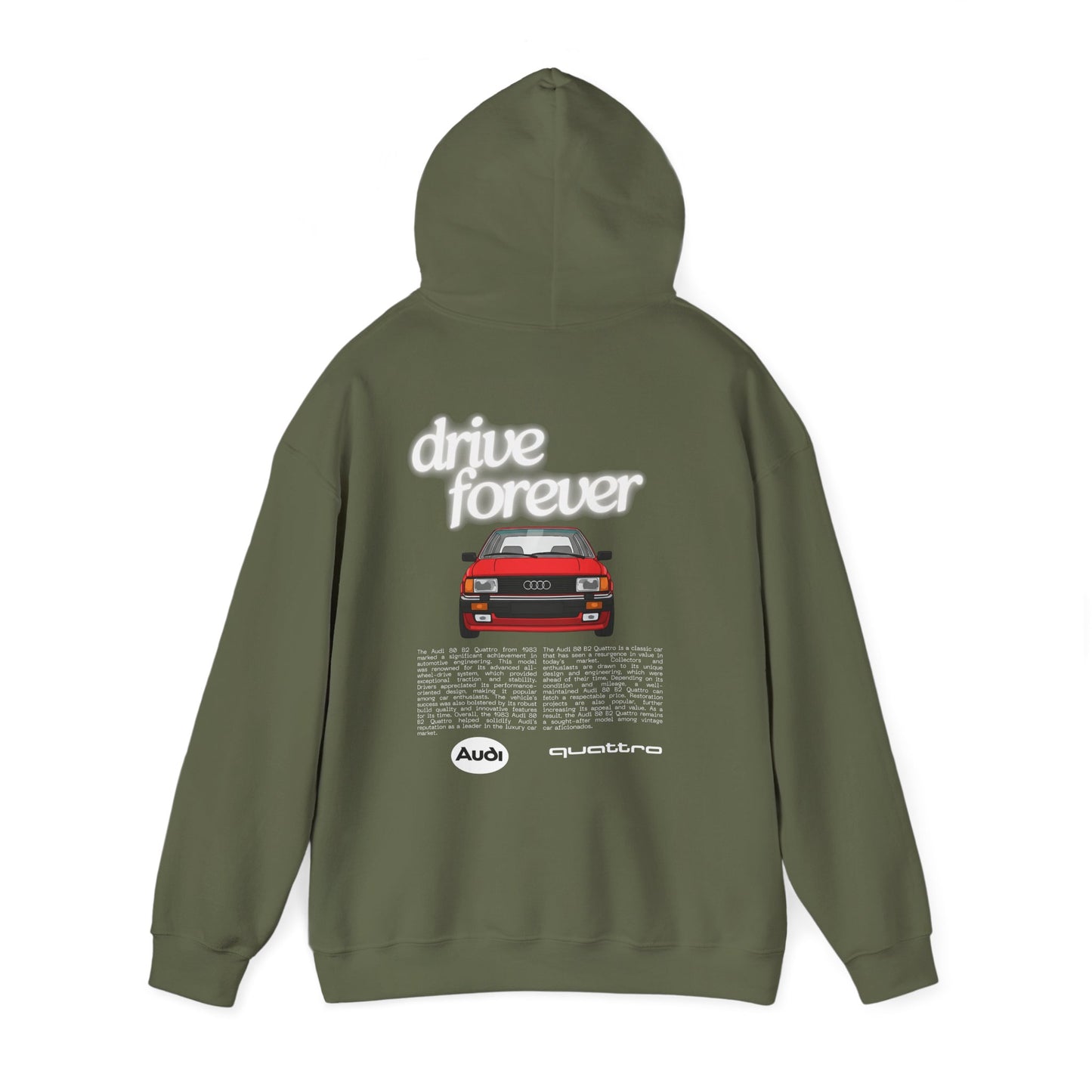 Audi 80 B2 Quattro Hoodie - Unisex Sweatshirt